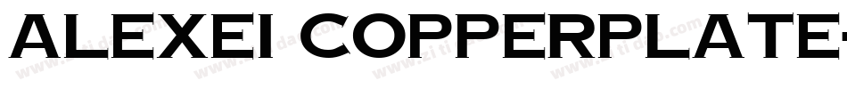 alexei copperplate字体转换